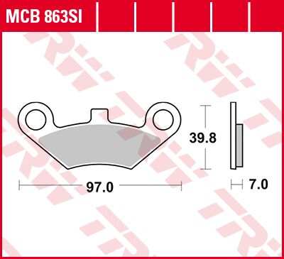 Trw Brake Pad Sinter Offroad