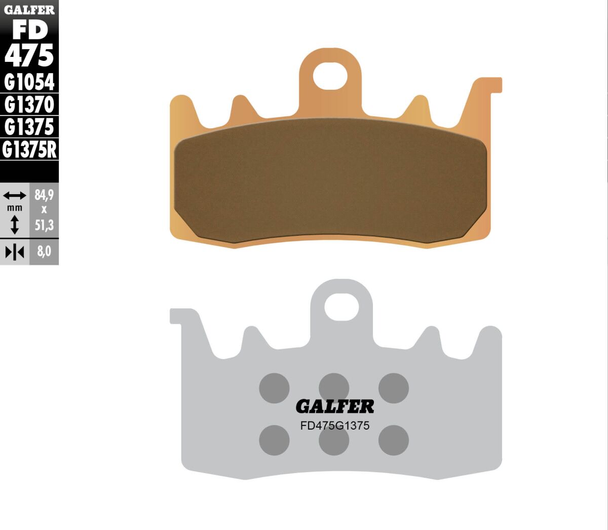 Galfer Brake Pad Sintered Sport