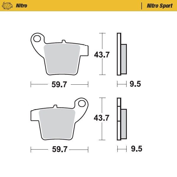Moto Master Brake Pad Nitro Sport