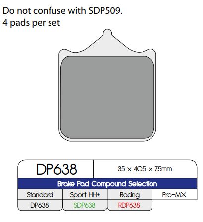 Dp Brakes Brake Pad Sintered