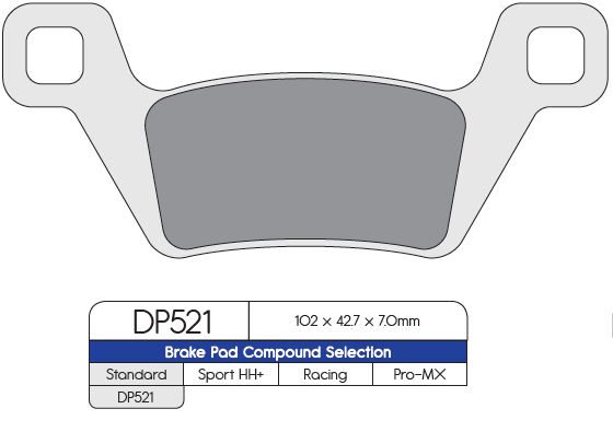 Dp Brakes Brake Pad Sintered