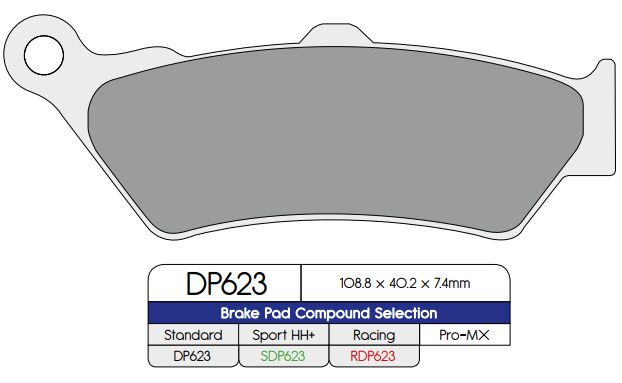 Dp Brakes Brake Pad Sintered Hh+