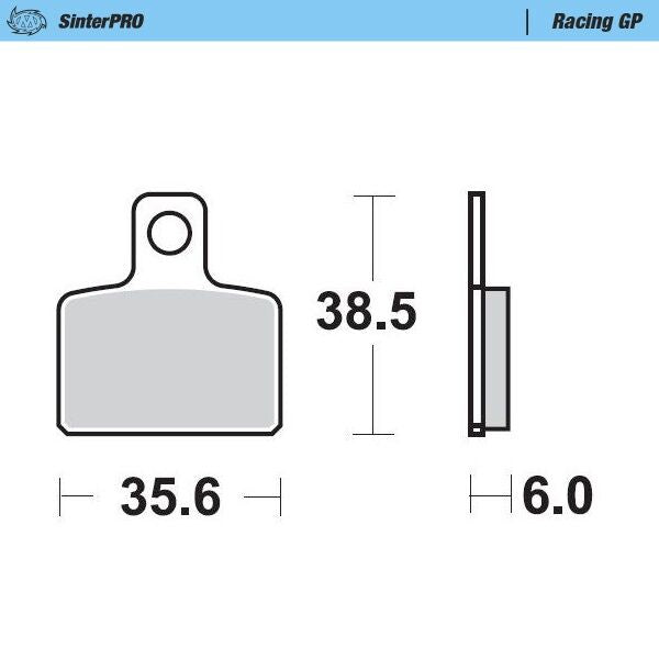 Moto Master Brake Pad Racing Gp