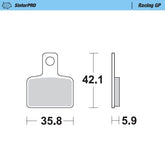 Moto Master Brake Pad Racing Gp