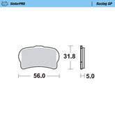 Moto Master Brake Pad Racing Gp