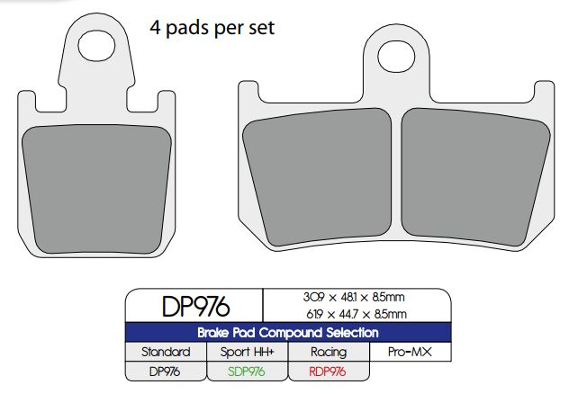 Dp Brakes Brake Pad Sinter