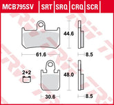 Trw Brake Pads Sinter Track