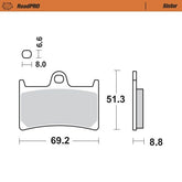 Moto Master Brake Pad Sinter Front