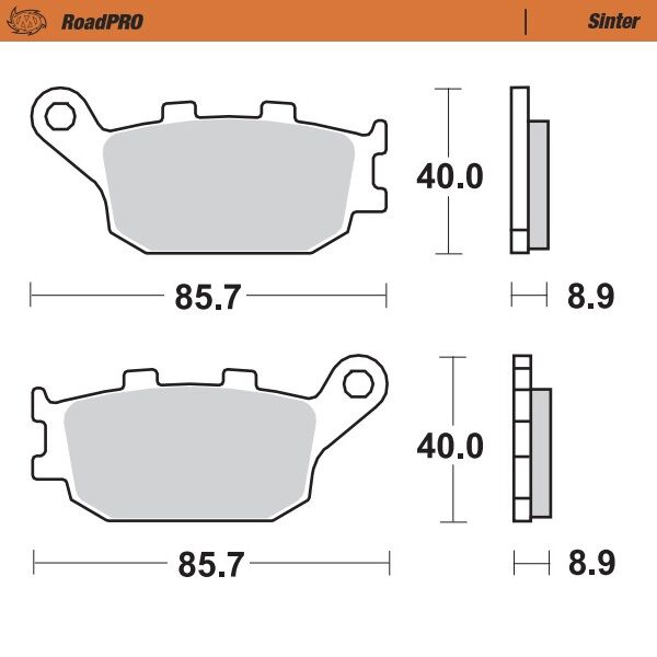 Moto Master Brake Pad Sinter Rear