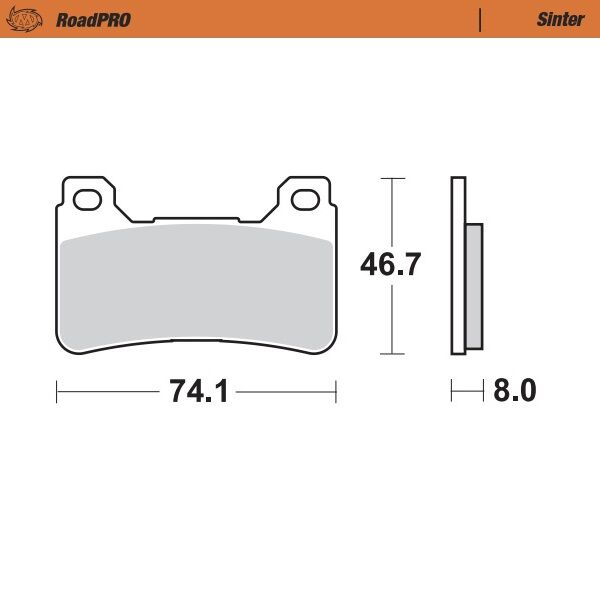 Moto Master Brake Pad Sinter Front