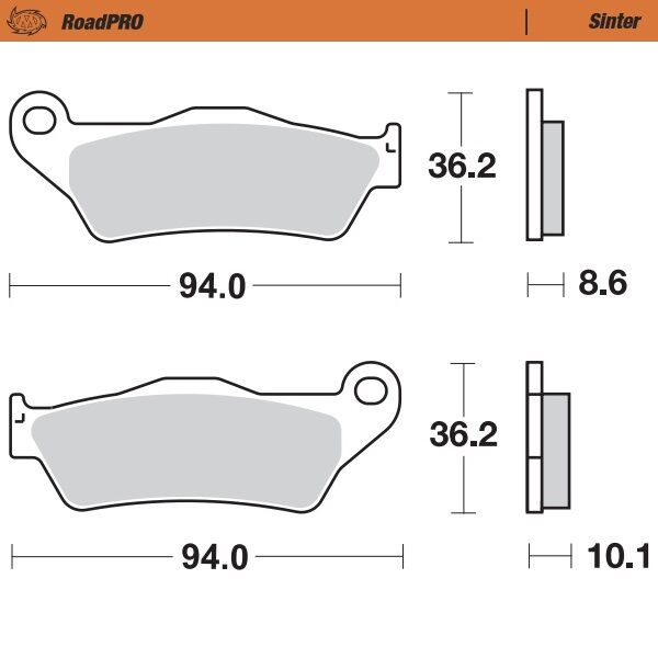 Moto Master Brake Pad Sinter Rear
