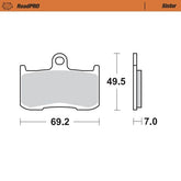 Moto Master Brake Pad Sinter Front