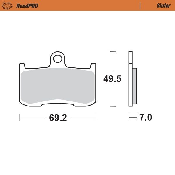 Moto Master Brake Pad Sinter Front