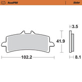 Moto Master Brake Pad Sinter Front