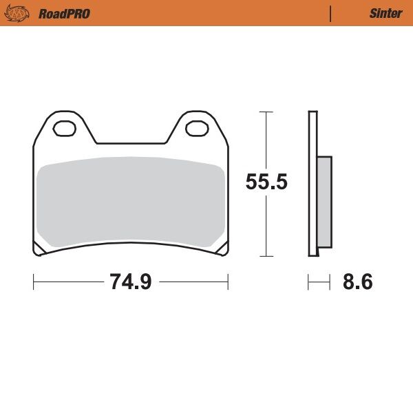 Moto Master Brake Pad Sinter Front