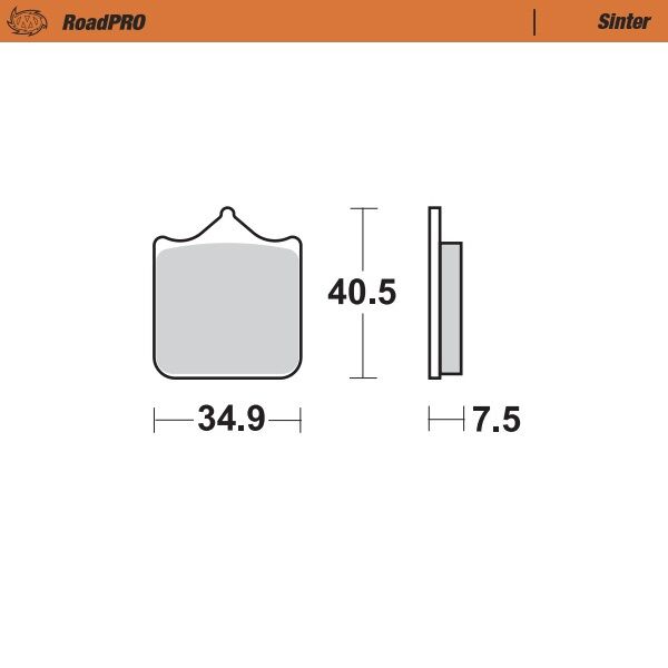 Moto Master Brake Pad Sinter Front