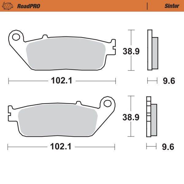 Moto Master Brake Pad Sinter Front