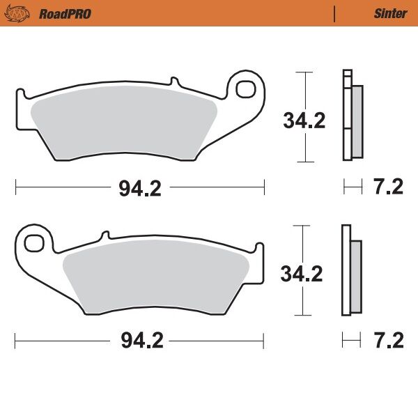 Moto Master Brake Pad Sinter Front