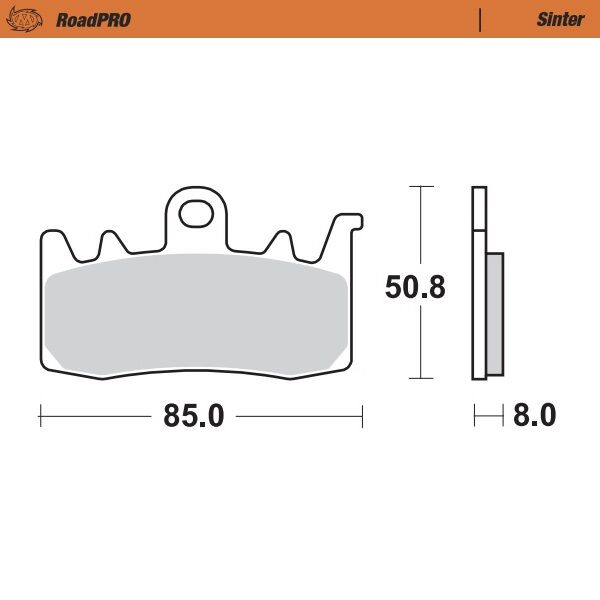 Moto Master Brake Pad Sinter Front