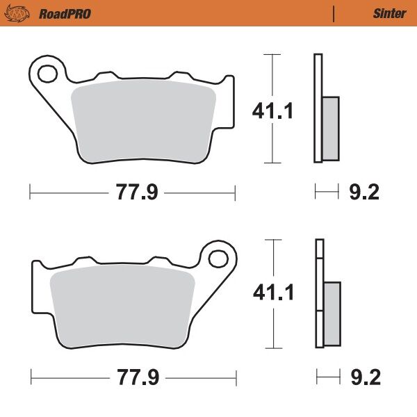 Moto Master Brake Pad Sinter Rear