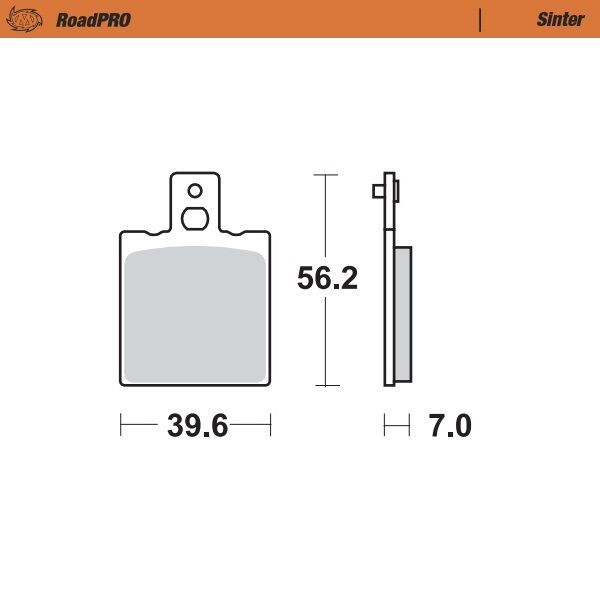 Moto Master Brake Pad Sinter Rear