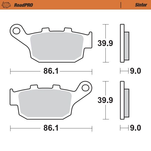 Moto Master Brake Pad Sinter Rear