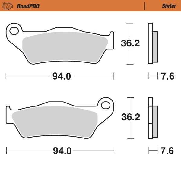 Moto Master Brake Pad Sinter Front