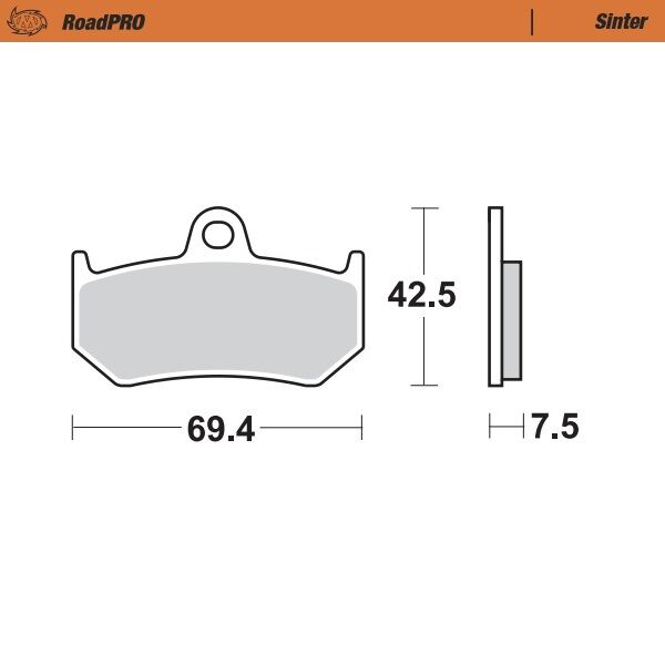 Moto Master Brake Pad Sinter Rear