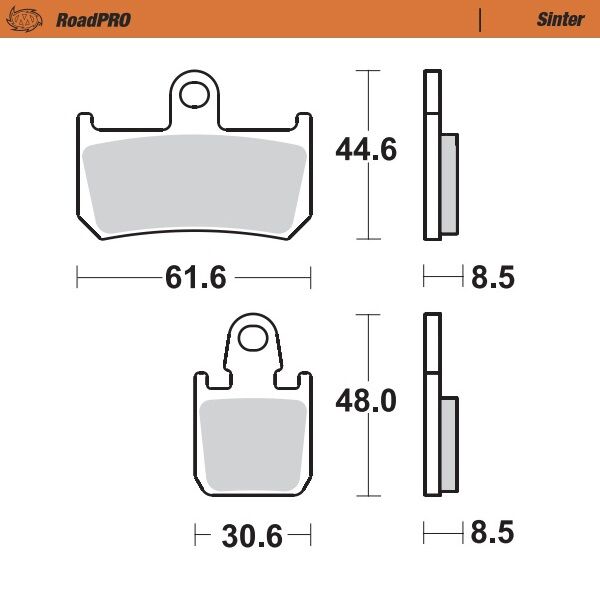 Moto Master Brake Pad Sinter Front