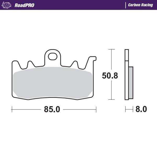 Moto Master Brake Pad Carbon Racing
