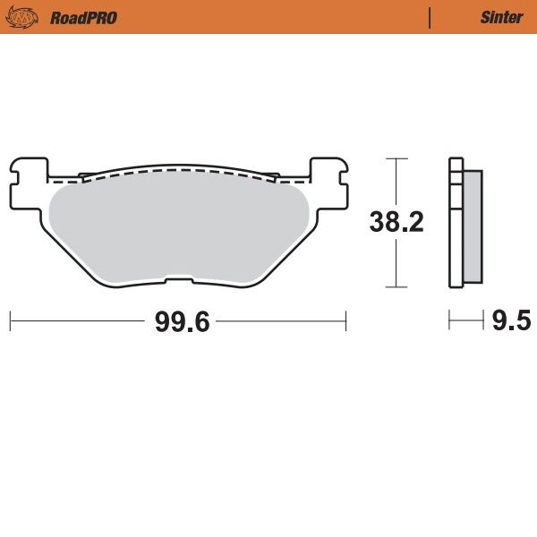 Moto Master Brake Pad Sinter Rear
