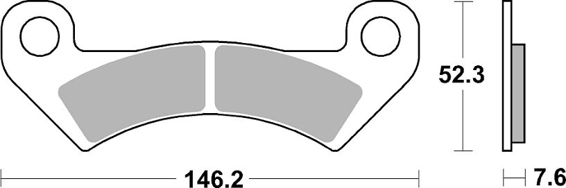 Sbs Brake Pad Sint Atv