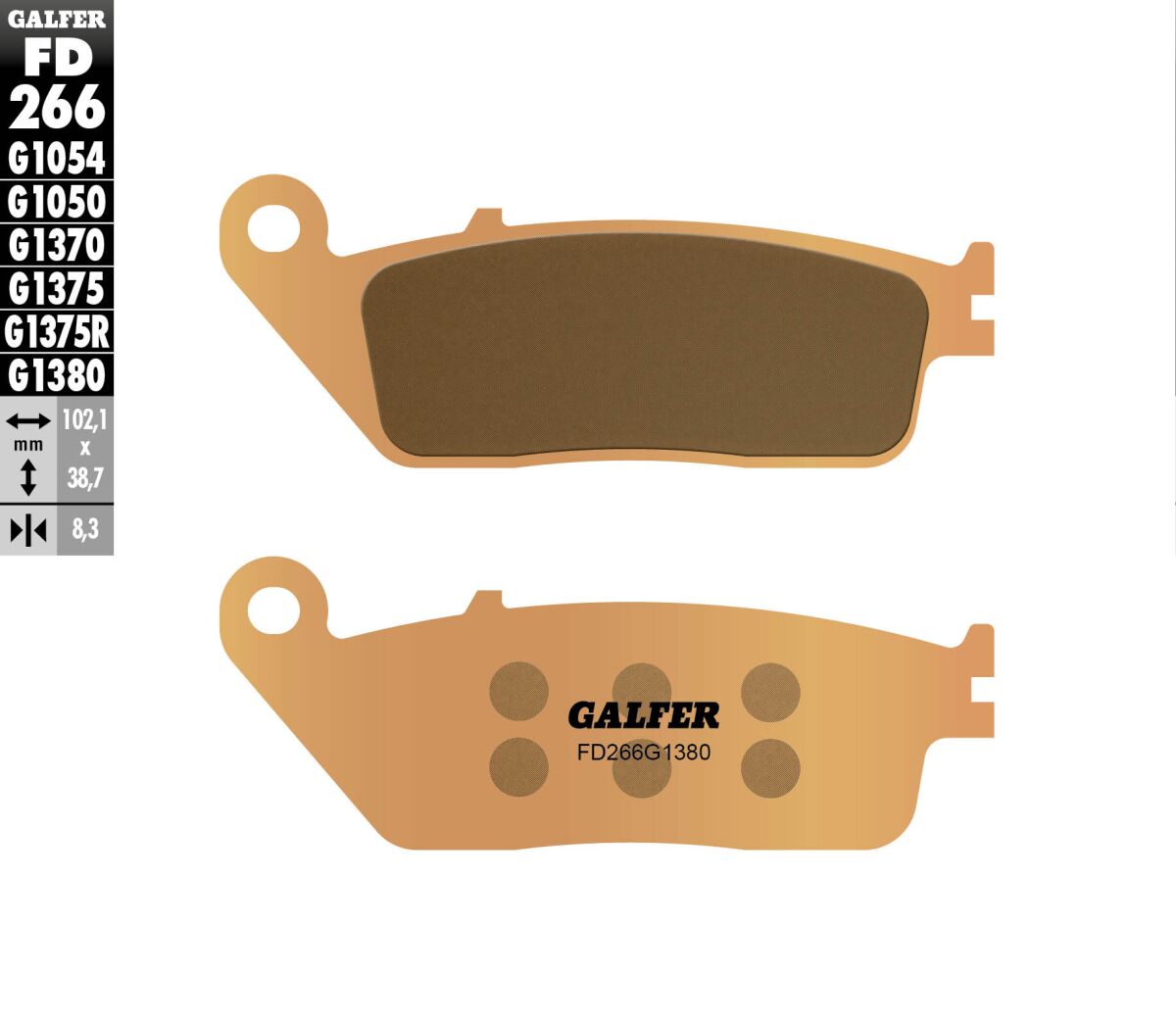 Galfer Brake Pad Sintered Scooter