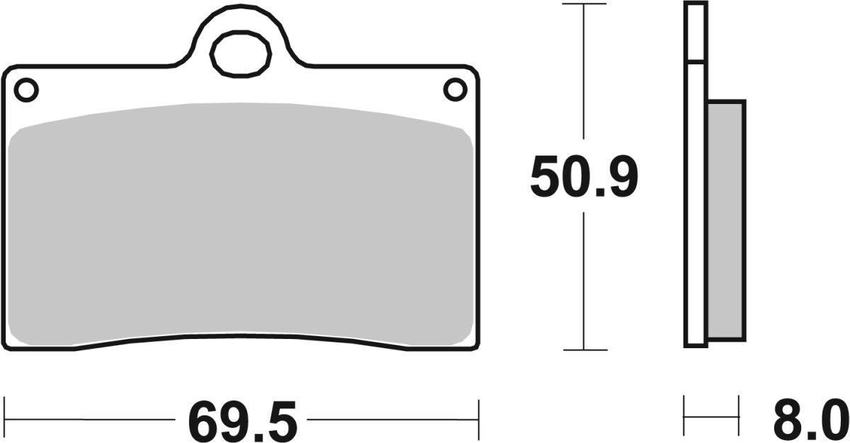 Sbs Brake Pad Sint St/Ra