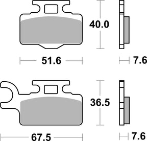 Sbs Brake Pad Sint Off Race
