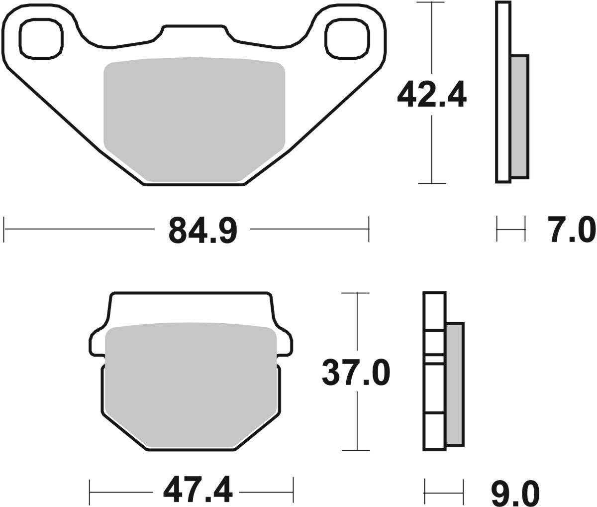 Sbs Brake Pad Sint/Car Off