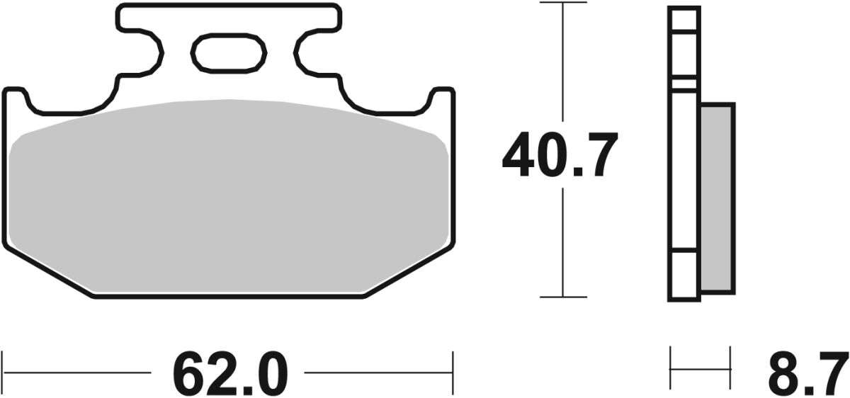 Sbs Brake Pad Sint/Car Off