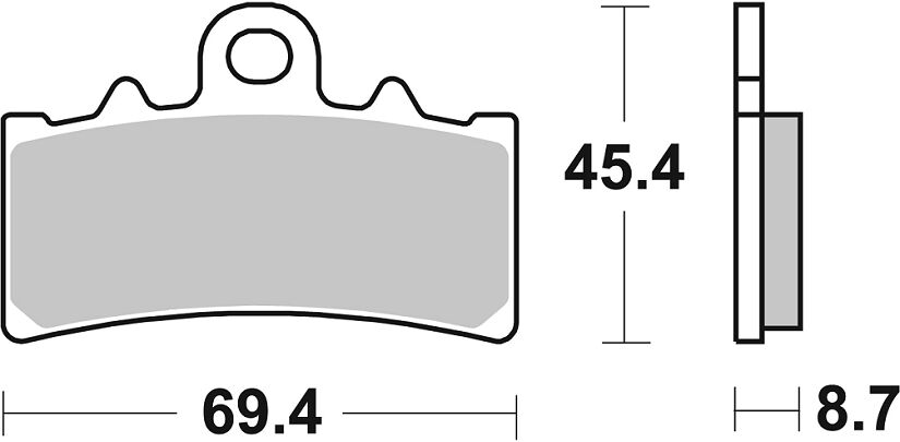 Sbs Brake Pad Sint St/Ra