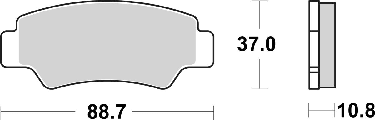 Sbs Brake Pad Sint/Car Off