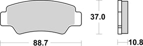 Sbs Brake Pad Sint/Car Off