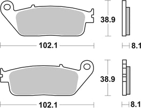 Sbs Brake Pad Sint St/Ra