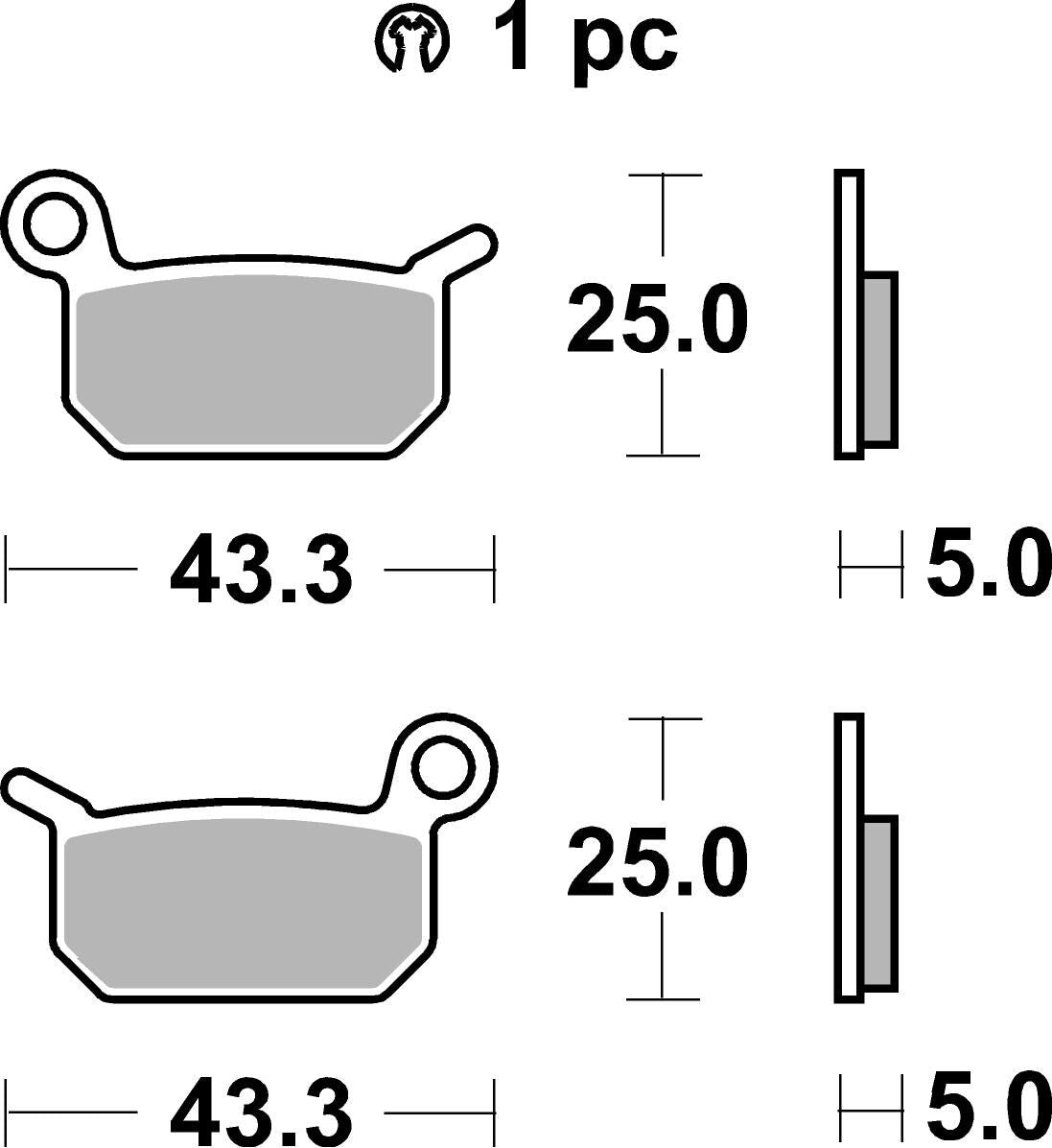 Sbs Brake Pad Sint Off Race