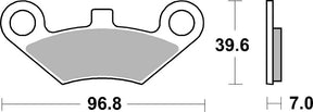Sbs Brake Pad Sint/Car Off