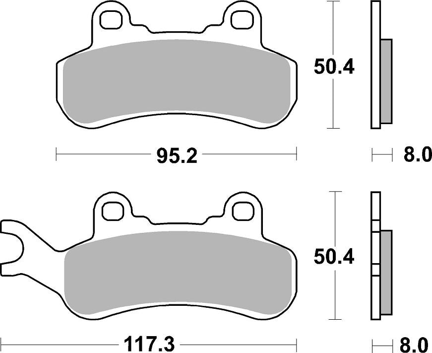 Sbs Brake Pad Sint Atv Race