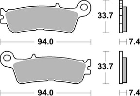 Sbs Brake Pad Sint/Car Off