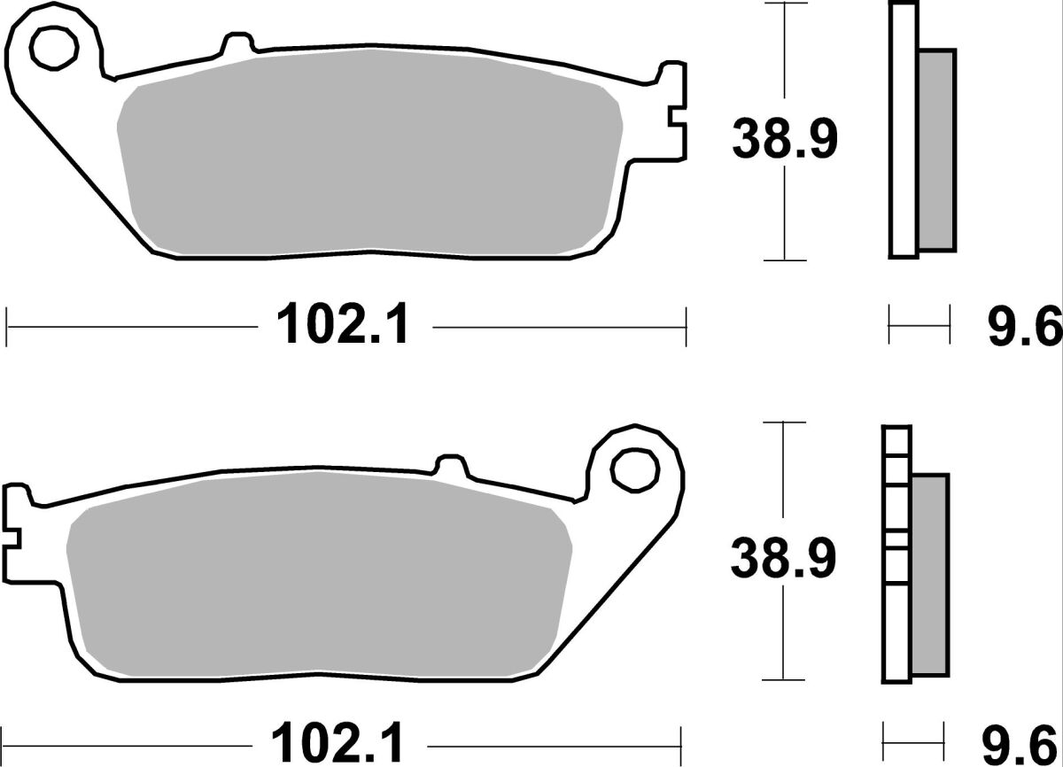 Sbs Brake Pad Sint St/Ra