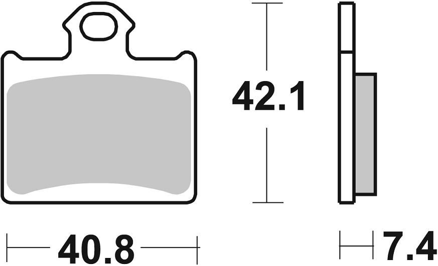 Sbs Brake Pad Sint/Car Off