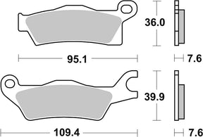 Sbs Brake Pad Sint Off Race