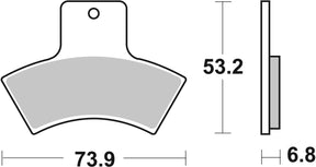 Sbs Brake Pad Sint Atv
