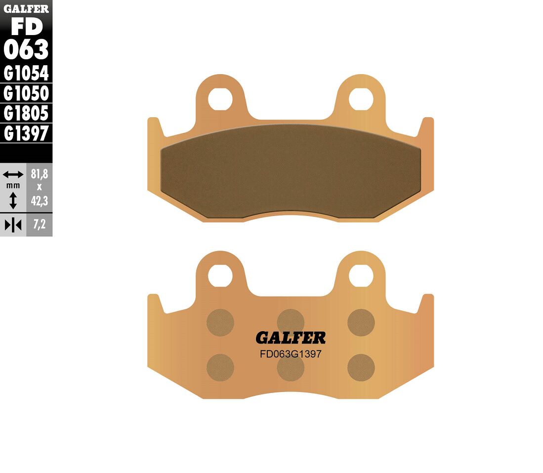 Galfer Brake Pad Sintered Atv